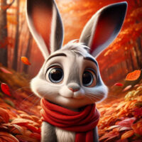 Célestin en contemplation parmi les feuilles d'automne, une scène rappelant les leçons de patience et les changements de la vie.